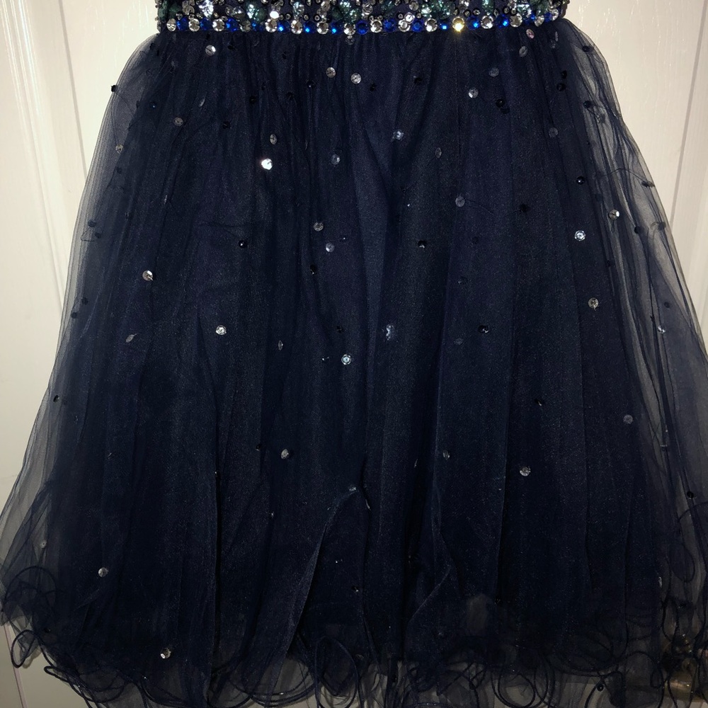 Mori Lee Sticks and Stones Short Formal Dress - Picture 4 of 7
